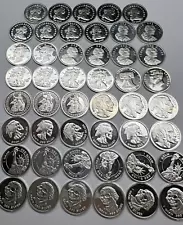 (40x) Pure .999 Fine Silver Pieces Premium Rare New Bullion Estate Lot Designs