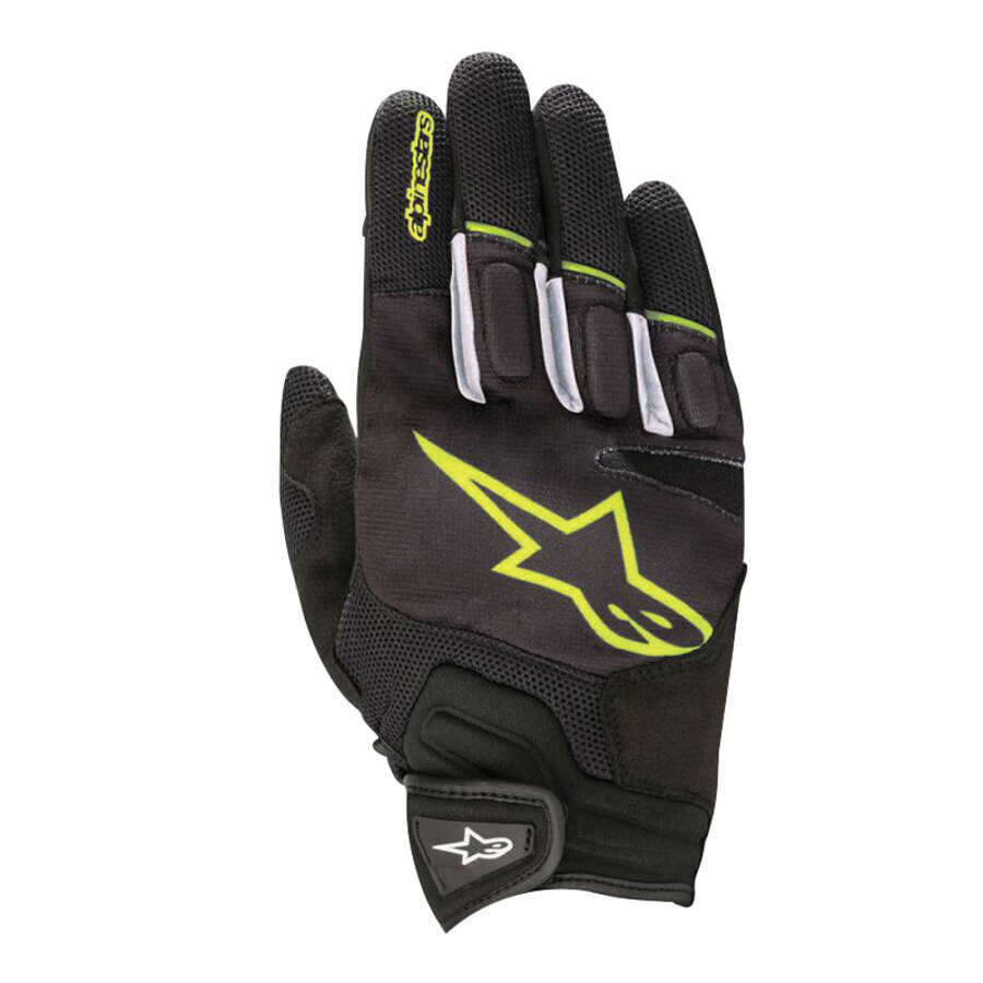 Alpinestars 1596790 Guanti, Nero/Flue, M, Set di 2