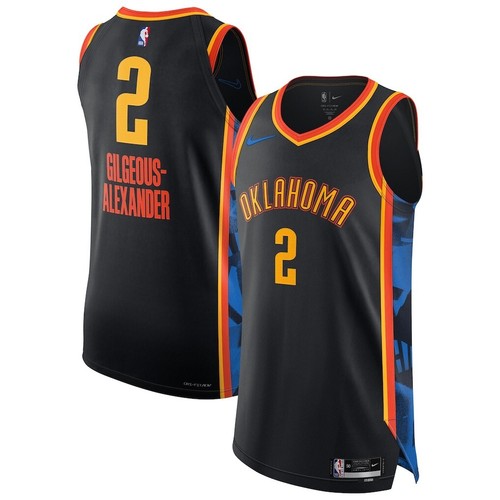 Shai Gilgeous-Alexander Oklahoma City Thunder Nike 2024/25 AUTHENTIC City Jersey - Picture 3 of 13