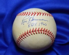 Ron Hansen ROY 1960 Tri Star Coa Autograph American League OAL Signed Baseball