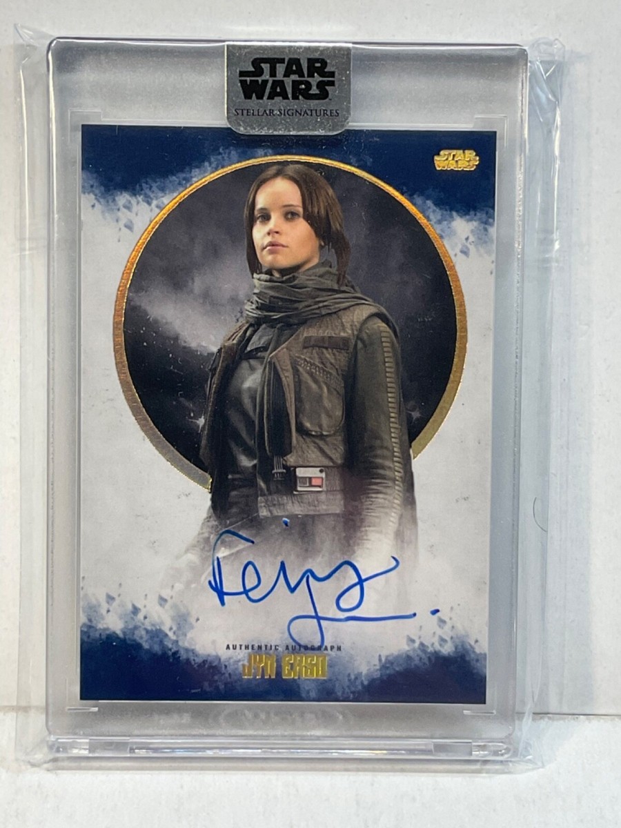 2017 TOPPS STAR WARS STELLAR FELICITY JONES AUTO #/25 BLUE 2017 TOPPS STAR WARS STELLAR FELICITY JONES AUTO #/25 BLUE