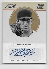 2012 12 PLAYOFF PRIME CUTS MATT HARVEY RATED ROOKIE AUTO SIGNATURE 92/199