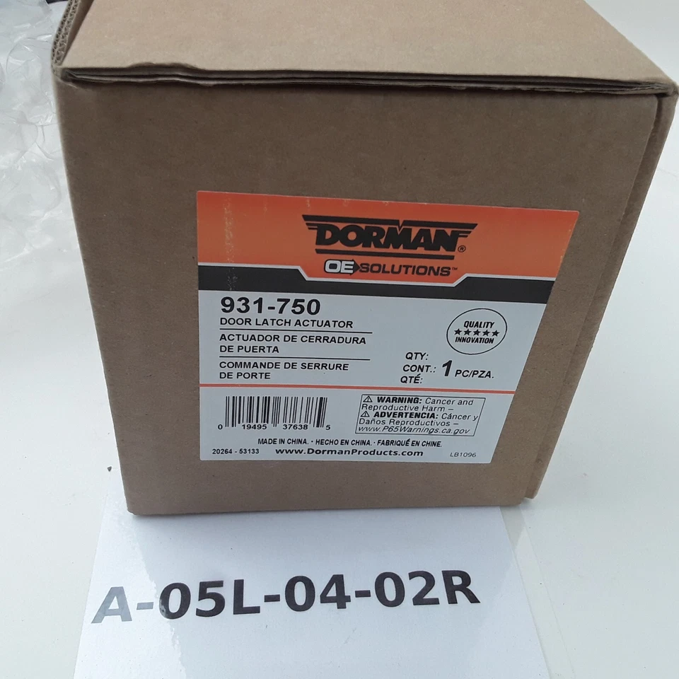 Dorman 931-750 Front Right Door Latch Assembly Fits Dodge Challenger 2011-2014 - Image 4 of 4