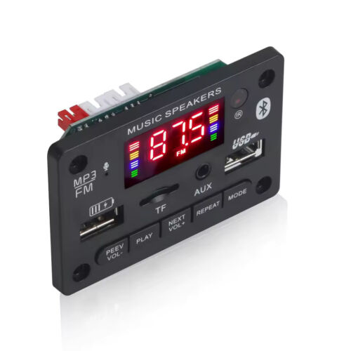 Modulo MP3 Bluetooth 5.0 Auto 6-12V USB TF FM Display 1.3" Vivavoce Telecomando - Foto 4 di 8