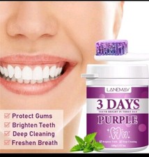3 Days Purple Zahnreinigungs Pulver Neu Originalverpackt