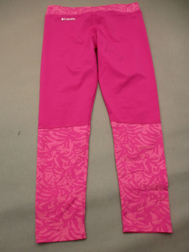 Columbia OMNI-SHADE Size L (14/16) Girls Stretch Athletic Cropped Leggings 261 - Picture 8 of 10
