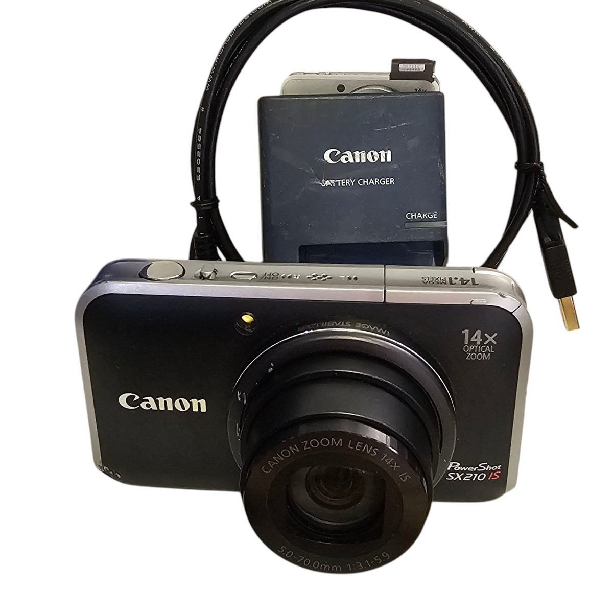 Canon PowerShot SX210 IS 14.1MP Digital Camera - Black for Canon PowerShot SX210 IS 14.1MP Digital Camera - Black for