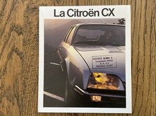 1982 CITROEN CX BREAK 2500 GTI DIESEL NOUMEA FRANCE RANGE BROCHURE