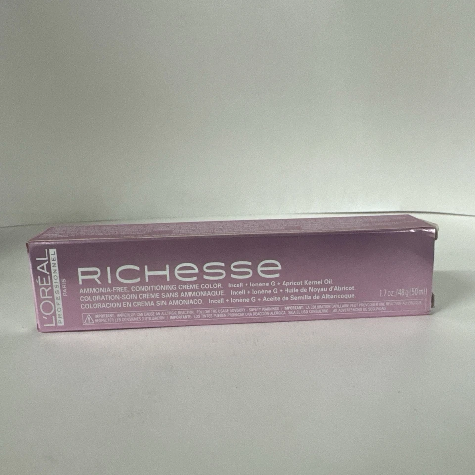 Loreal Richesse Amoníaco Libre Acondicionador Crema Color #7 RUBIO OSCURO Foto 3 de 4