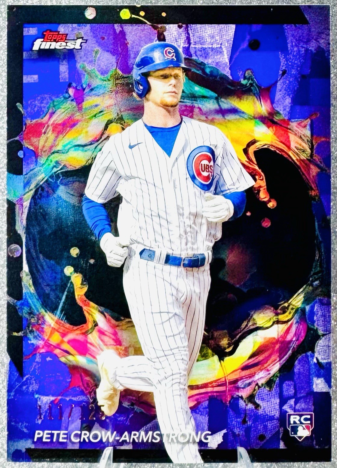2024 Topps Finest Pete Crow-Armstrong /125 PURPLE Refractor #249 RARE Cubs RC SP