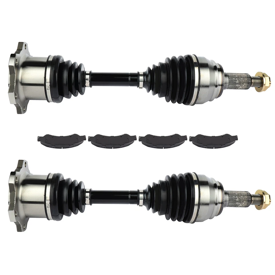 Fits Chevrolet Silverado 1500 4.3L 5.3L 2005-07 Front CV Axle Brake Ceramic Pads - Изображение 2 из 4