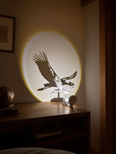 Schattenlampe, Nachtlicht, Lampe, Skulptur, Kranich, Schatten, Vogel, Tier