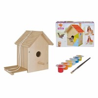 Eichhorn Outdoor Vogelhaus Zum Bemalen, Holzhaus, VöGel, Vogelkasten, 6 Farben