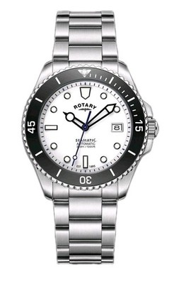 Herren Drehpendeluhr Seamatic 300 RGB05430/29 weißes Ziffernblatt Automatik UVP 299,00 £