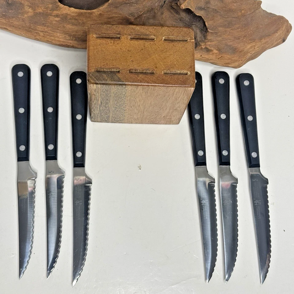 Cuchillos Cuchillos de carne J A Henkles International 6 Eversharp 35197-100 con bloque Foto 4 de 4