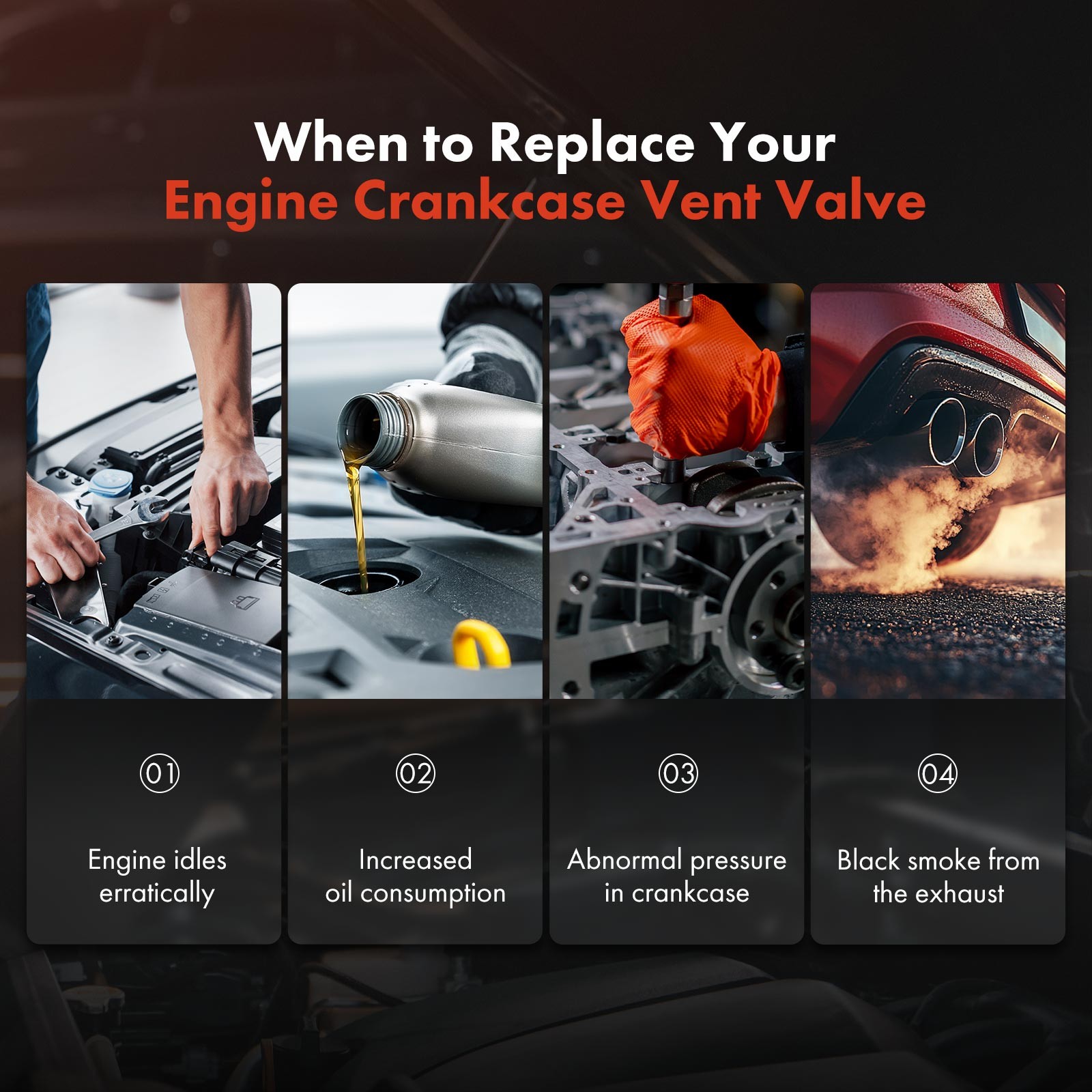 PCV Valve for Jeep Grand Cherokee 11-15 Wrangler Cherokee Dodge Grand Caravan