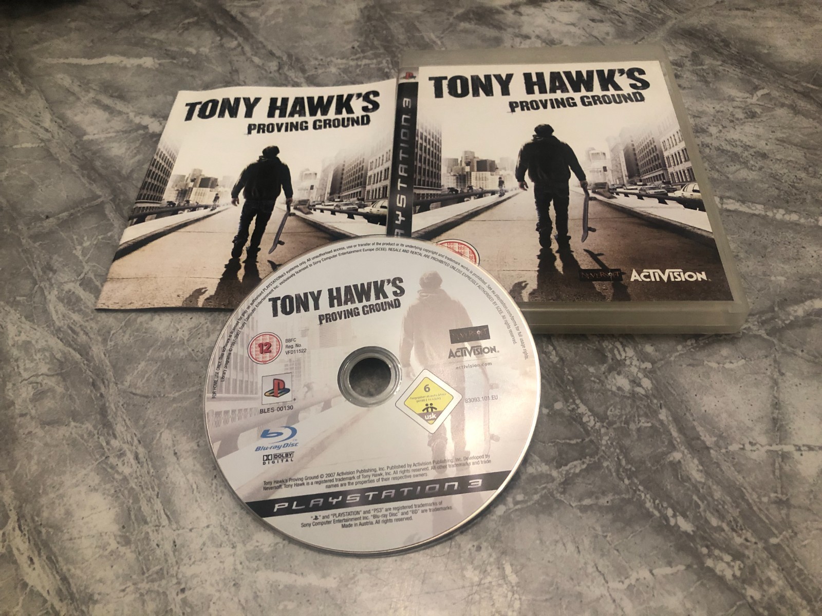 TONY HAWK'S PROVING GROUND (Sony PlayStation 3 BOXED WITH MANUAL)