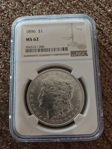 NGC MS62 1896 Morgan Silver Dollar Philadelphia Mint
