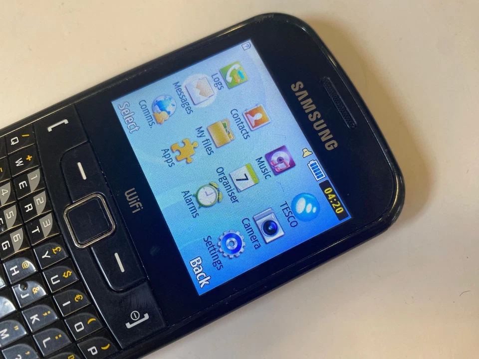 Samsung Chat 335 Ch@t Mobile Phone UNLOCKED GT-S3350 QWERTY Keypad Black - Image 3 of 4