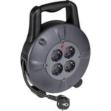 AS Schwabe 16086 Kabelabroller 10 m Schwarz