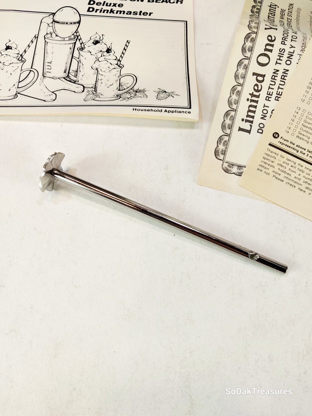 NIB Vintage Hamilton Beach Drinkmaster 730C Chrome