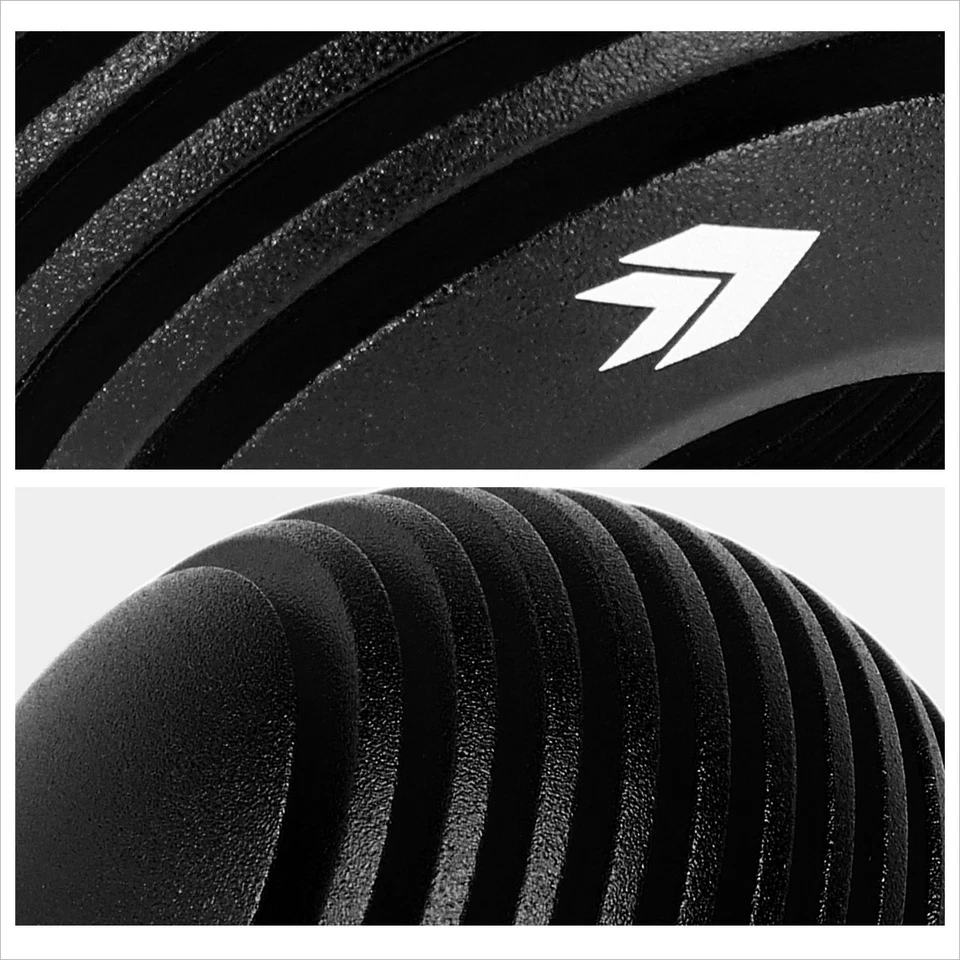 NRG SK-703BK Aluminum 50MM DIAM. Black Heat Sink Droplet Round Ball Shift Knob - Image 3 of 4