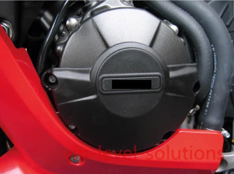 3x Cubierta protectora de motor de fibra de carbono negra para Honda CBR600RR 2007-2023 Foto 3 de 4