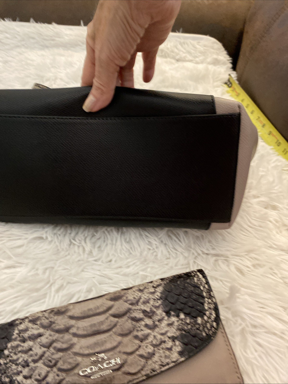 COACH Ava TWO TONED PYTHON LEATHER COOPER SATCHEL… - image 13