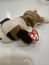 1996 Retired Ty Beanie Baby BERNIE St.Bernard Dog w/ multiple Tag Errors