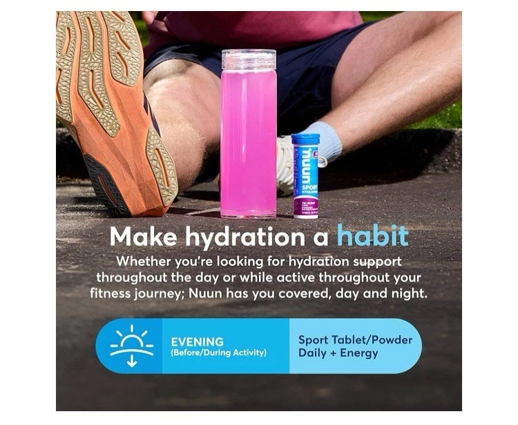 Nuun Hydration электролитный напиток таблетки оранжевый, упаковка 8 шт. (всего 80 порций) - Изображение 4 из 4