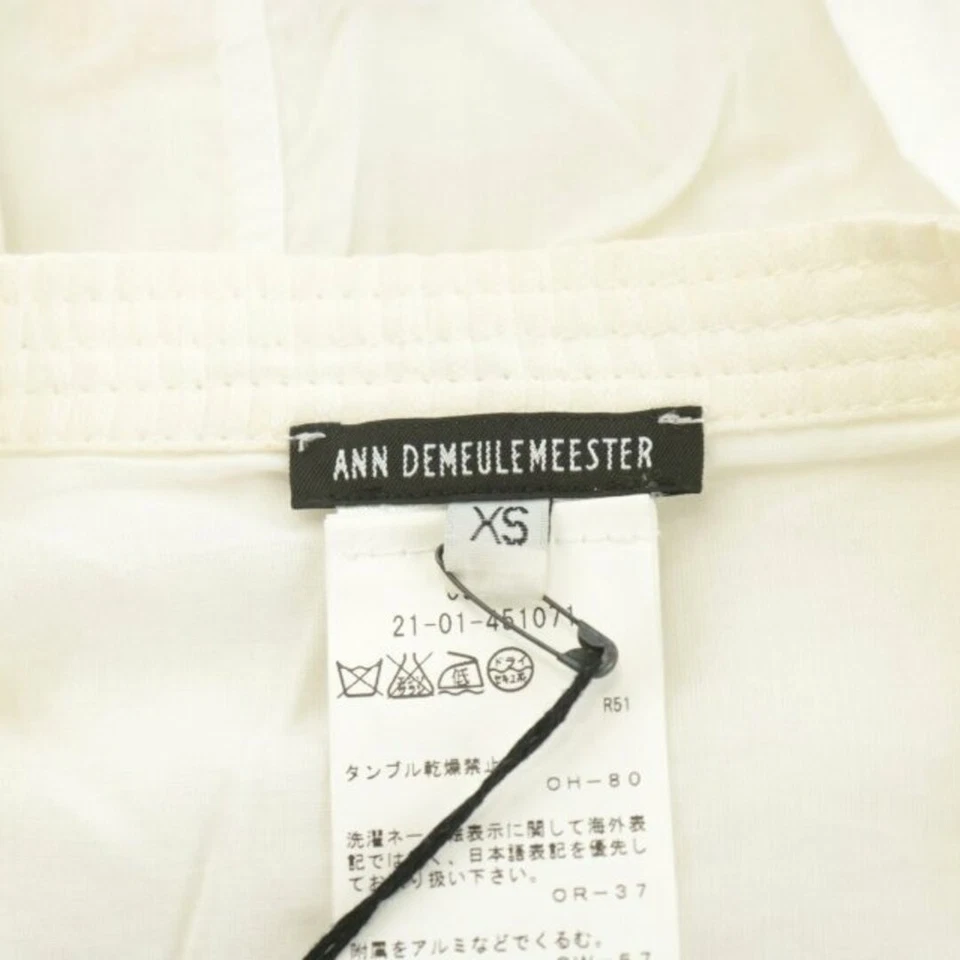 Andummeester ANN DEMEULEMEESTER Vest Front Opening Dot Striped Reversible Used 2 - Image 3 of 4