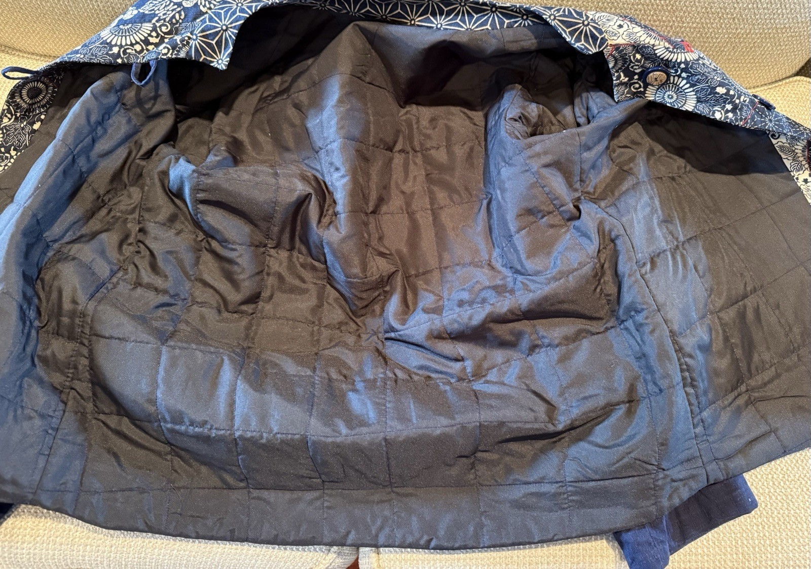 Artsy Patchwork Jacket, XL,Quilt Lined,Baroque,Ar… - image 7