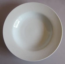 Rimmed Soup Pasta Bowl Pottery Barn Great White Collection 10 1/4"