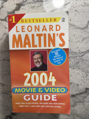 LEONARD MALTIN'S 2004 MOVIE & VIDEO GUIDE PAPERBACK / SIGNET