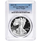 2019-W $1 1-oz Proof American Silver Eagle PCGS PR69DCAM Blue Label