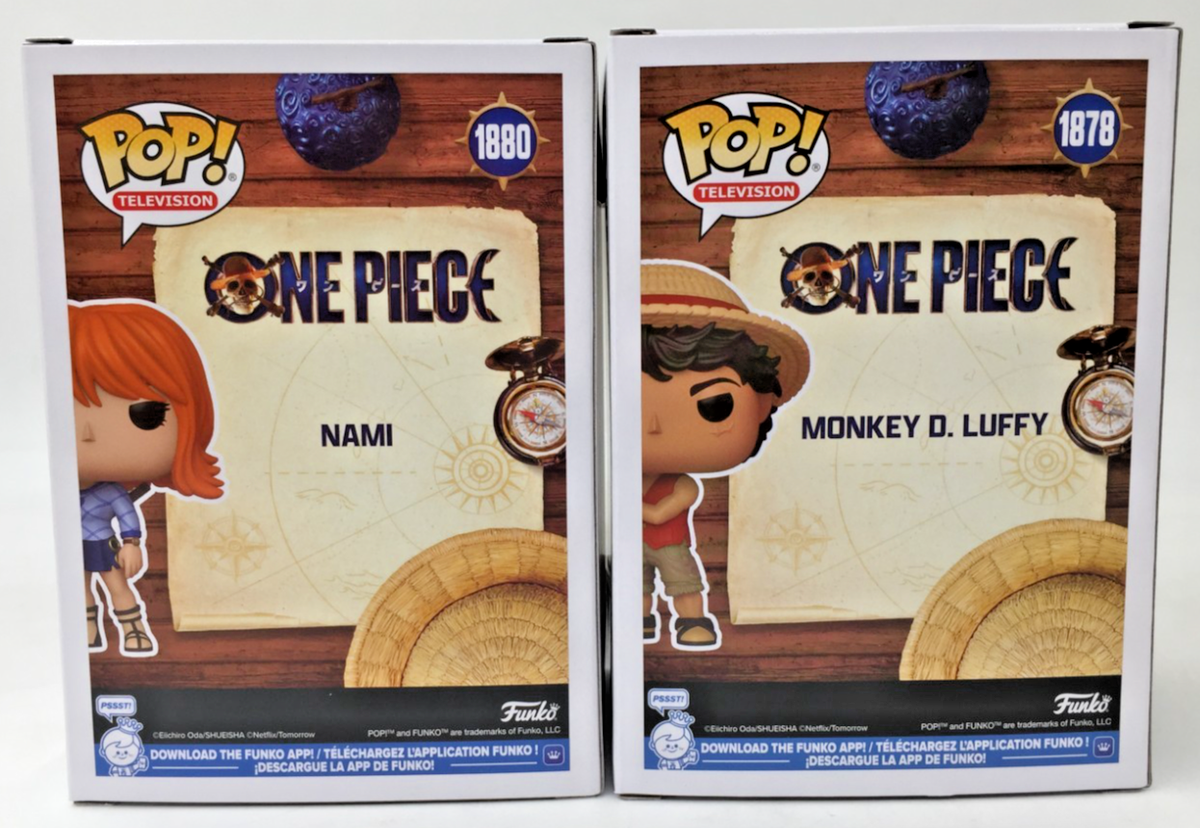 Funko Pop! Netflix One Piece Monkey D. Luffy #1878 Nami #1880 Set