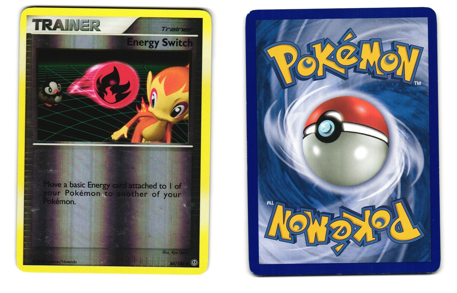 ENERGY SWITCH 84/100 UNCOMMON STORMFRONT POKEMON REVERSE HOLO LP 2008