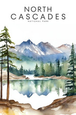 North Cascades National Park Poster Premium Photo Print Art 4 Sizes #3