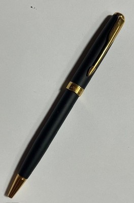 Parker Sonnet Matte Black Lacquer GT Ballpoint Pen