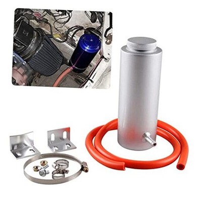 RYANSTAR Universal Car Radiator Coolant Tank 800ml Coolant Standard Silver
