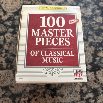 100 Masterpieces of Classical Music 5 Cassette Tape Set Time Life Music