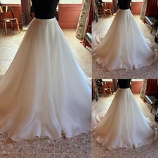 Detachable Wedding Tulle Overskirt Bridal Tulle Overlay Skirt Long Wedding Train