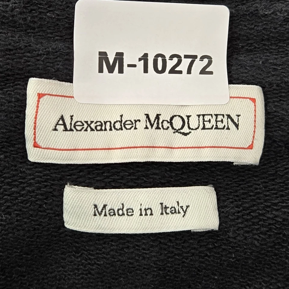 Pantalones deportivos Alexander Mcqueen para hombre L negros rojos Italia Foto 2 de 4