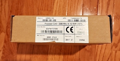 Processor Card-3300 MXe III 1G RAM CNTRL - 50006730 - SEALED