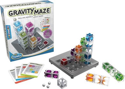ThinkFun Gravity Maze Falling Marble Challenge Logik Denkspiel Alter 8+ Geschenk