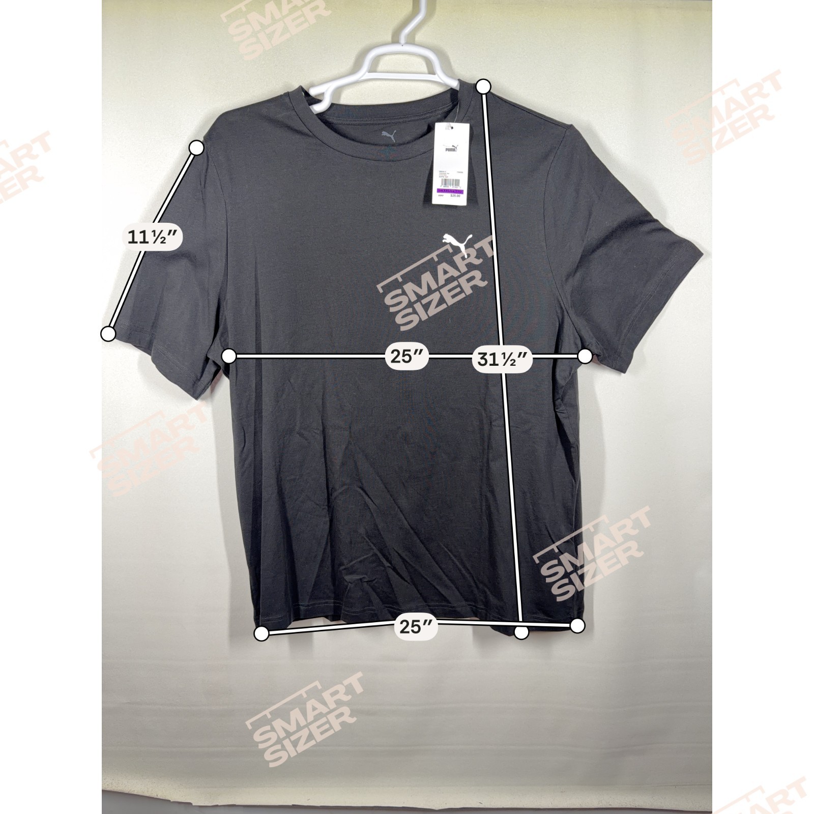 PUMA Mens Size XXL Colorblock Black Short Sleeve T-Shirt Logo Back Cougar New thumbnail 11