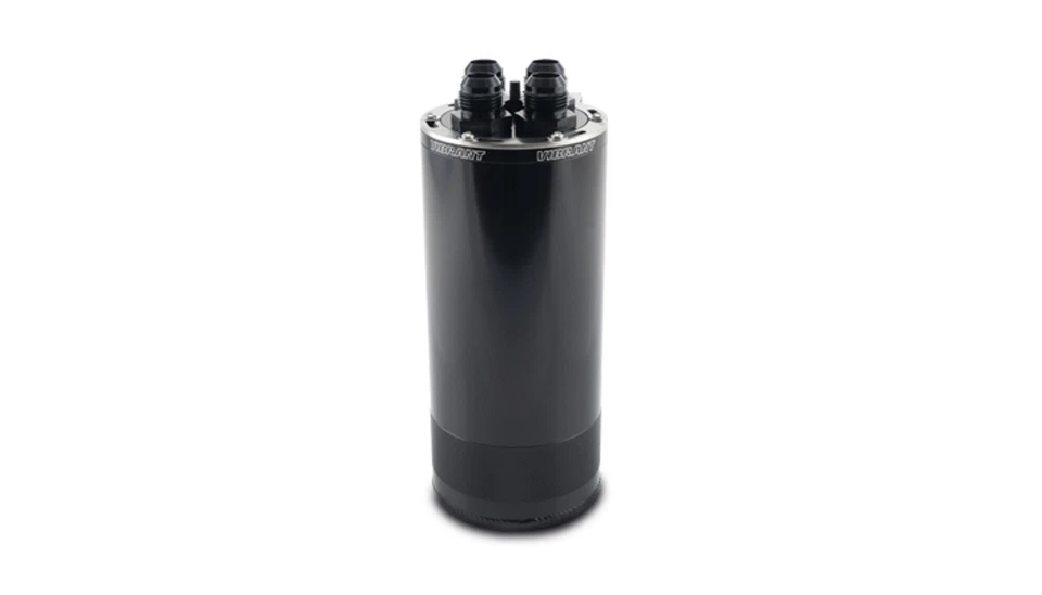 Vibrant 12767, One Black Aluminum Catch Can Assembly Large (2.0L) 4-Port Perform - Image 2 of 4