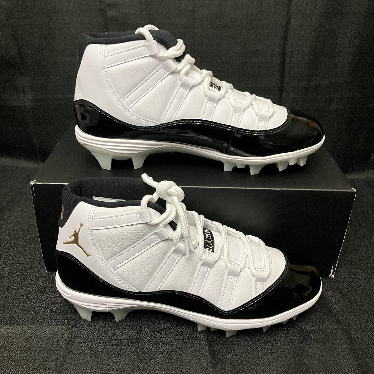 Nike Air Jordan Retro 11 Mid DMP TD Cleat Shoes FV5374 107 White 