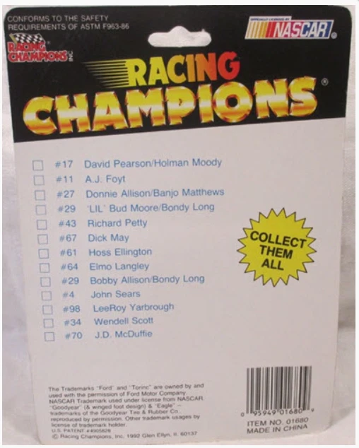 Racing Champions David Pearson #17 1969 Torino Cobra 1/64 NASCAR diecast Foto 4 de 4