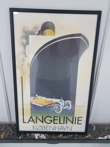 Poster Langelinie - Kobenhavn 1980s printing English Title Long Line Copenhagen